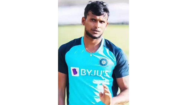 Natarajan in test squad for injured Yadav