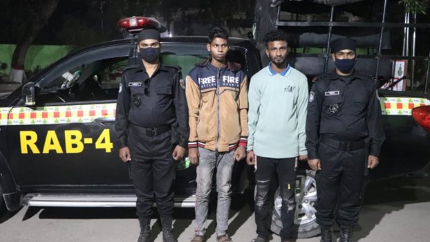 2 held with 447 bottles of Phensedyl in Savar