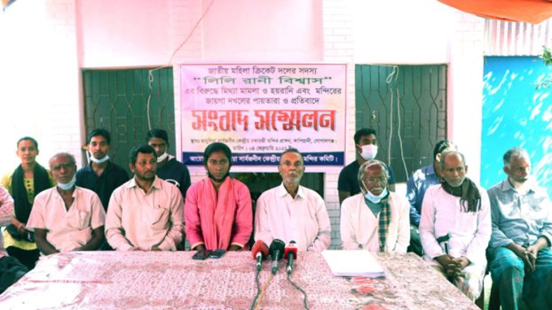 Attempt to grab temple’s land protested