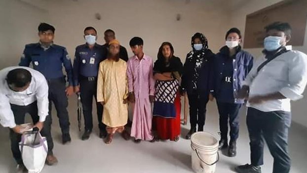 3 held with 5 kgs of hemp