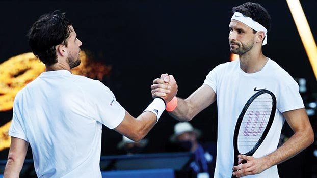 Dimitrov routs Dominic Thiem