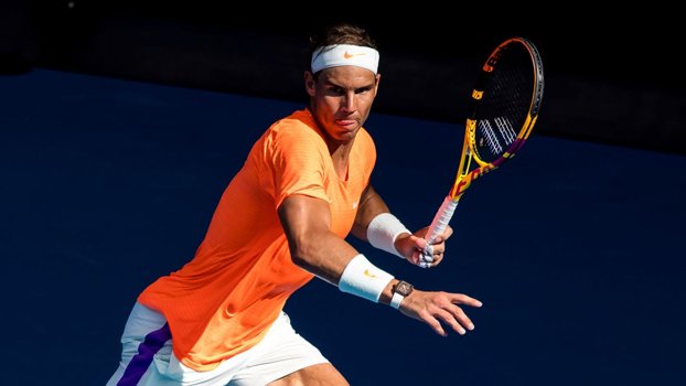 Improving Nadal plays best set yet to down Fognini