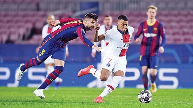 Mbappe hat-trick stuns Barca