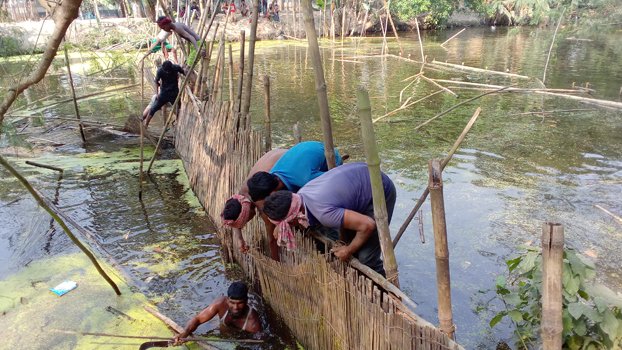 Pisciculturists suffer losses for removal of canal enclosures