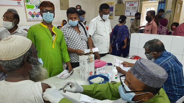  Antigen test begins in Chatmohar, 2 people corona positive