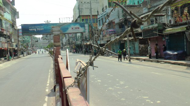 Rajshahi wears deserted look for lockdown