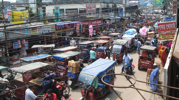 Unemployed people swarm in Dinajpur city