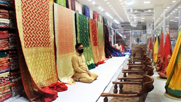 Covid pandemic hits hard business in Benarasi Palli 