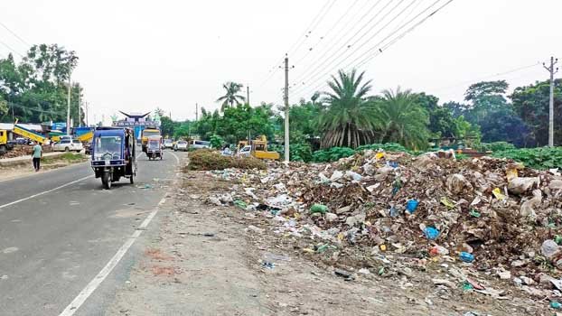 Garbage pile on roadside poses health risk to citizens