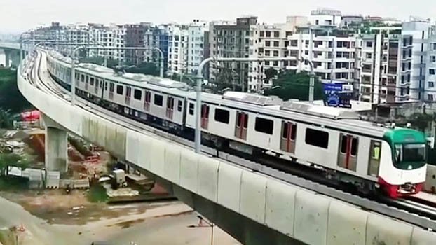 Metro rail runs from Uttara to Pallabi on trial