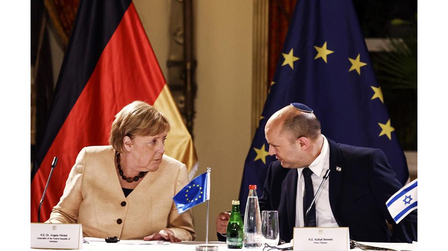 Israel can’t ‘lose sight’ of deal with Palestinians: Merkel