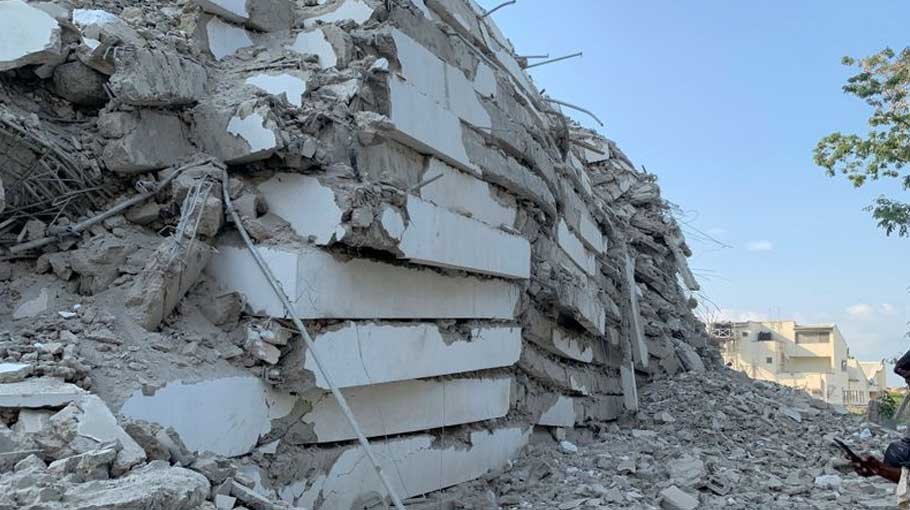 6 dead, scores missing in Nigeria after collapse of high-rise