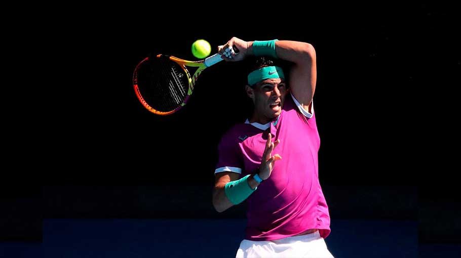 Nadal makes scorching start in bid for record 21st Slam