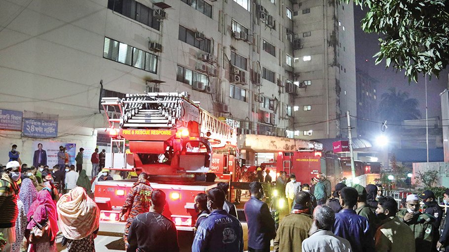 Fire breaks out  at BSMMU