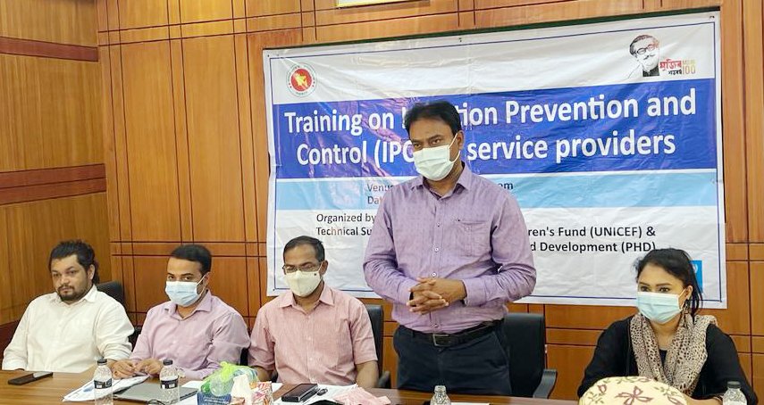 Infection prevention and control training workshop held at Moheshkhali