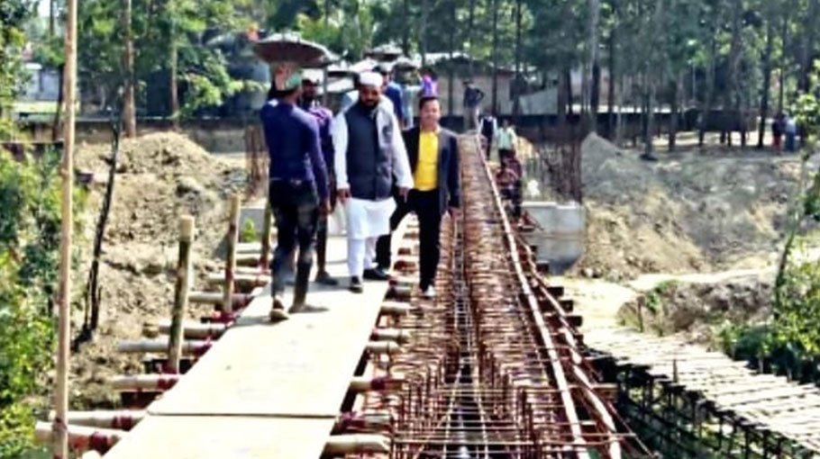 Hashem canal bridge construction underway in Rangunia