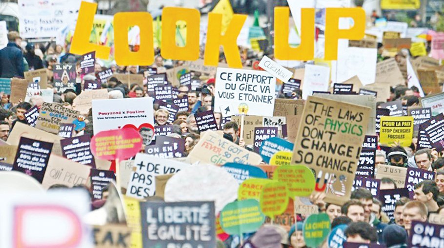 Big climate march  in France