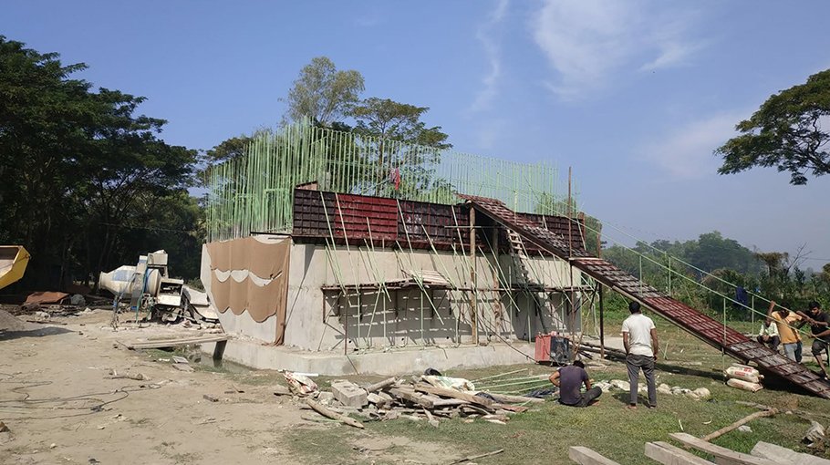 Construction of the bridge  on river Feni delayed