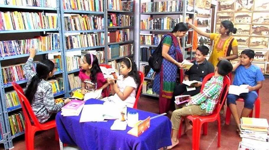 Shishuder Hasi Library built with tiffin money