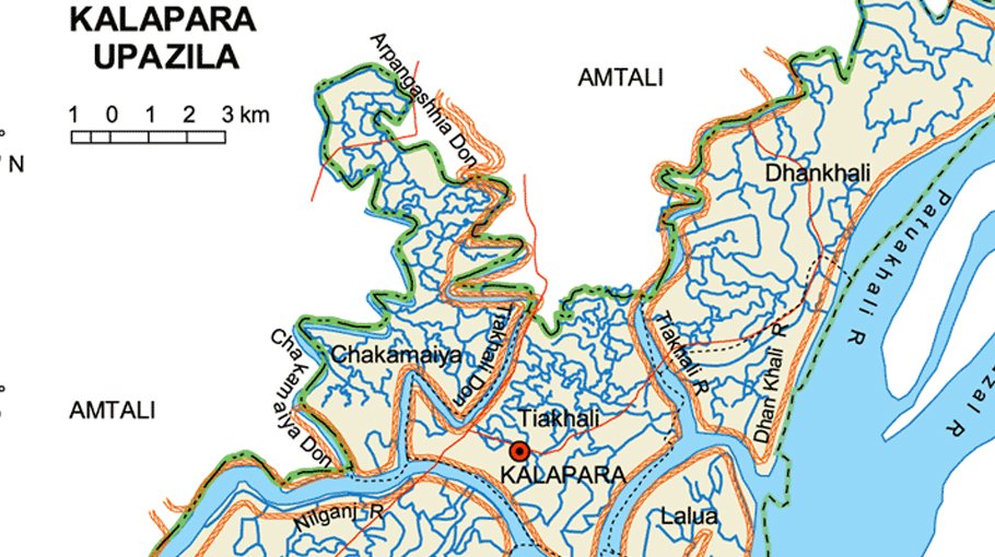 Two groups of Chhatra League confront in presence of Kalapara police
