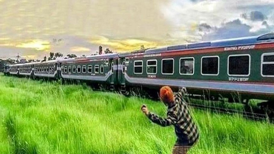 Zero-tolerance policy to prevent stone-throwing in moving train