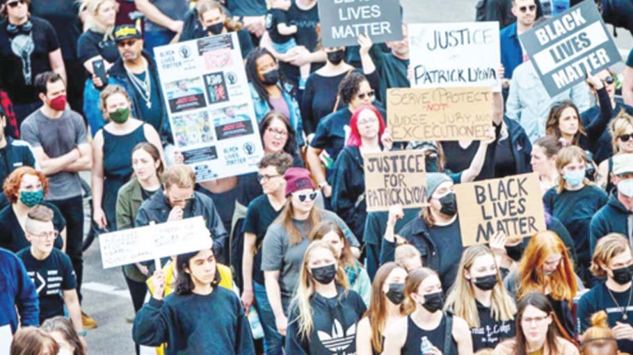 Protests erupt in Michigan 