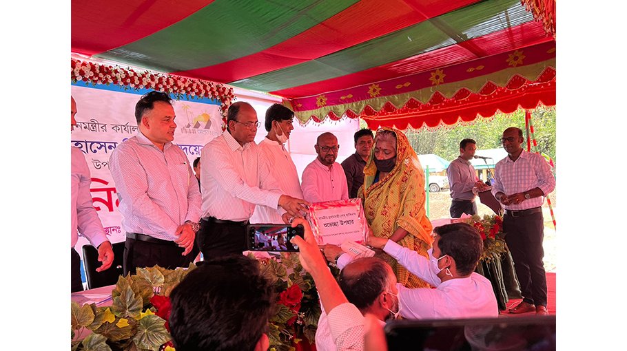 26 homeless families get PM gift houses in Bairag Ashrayan project