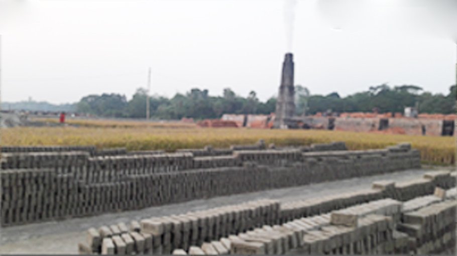  Heat of brick kilns  damages croplands  in Kurigram
