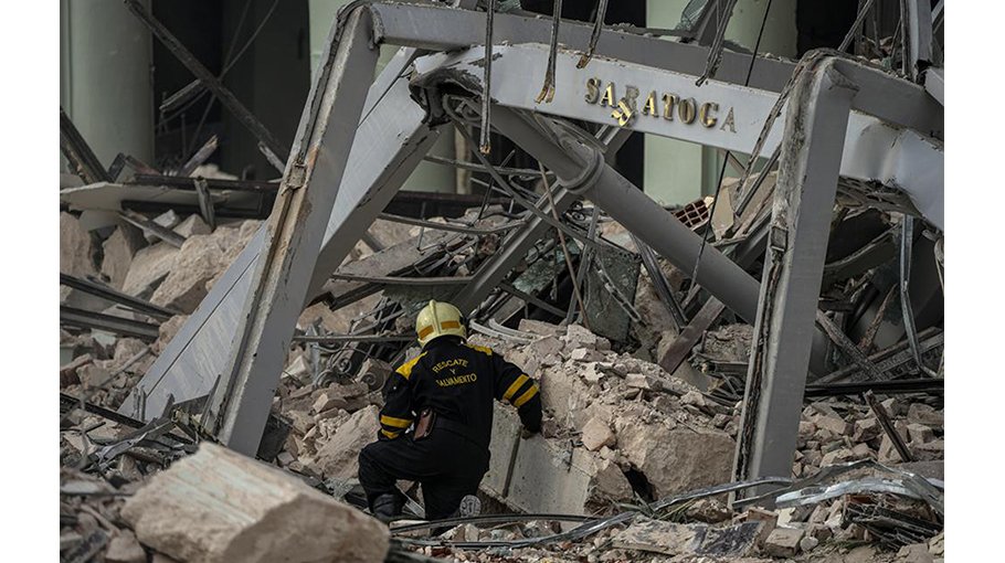 Rescuers look for victims at Cuba hotel after blast kills 22