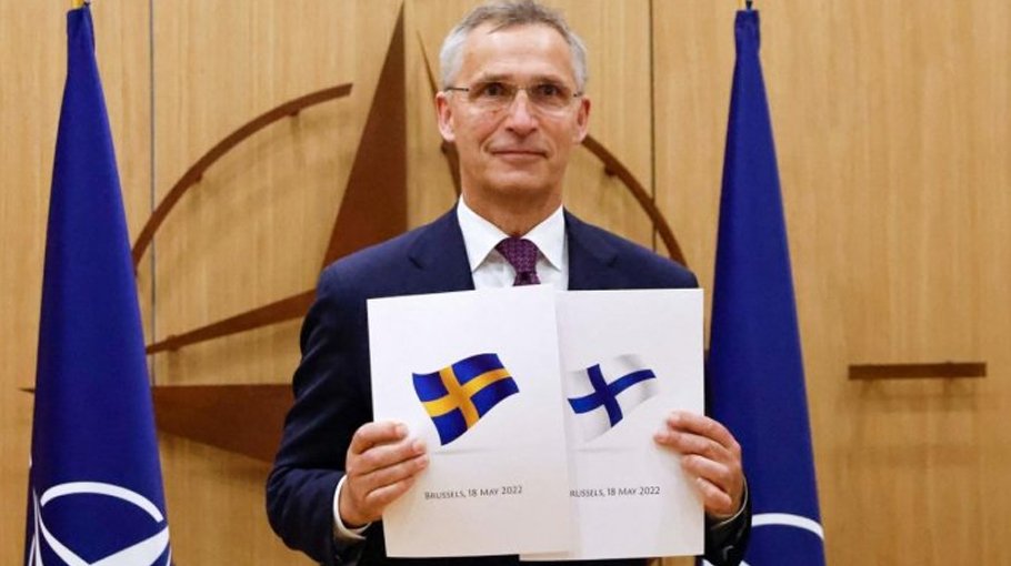 NATO chief hails Finland, Sweden applying for membership