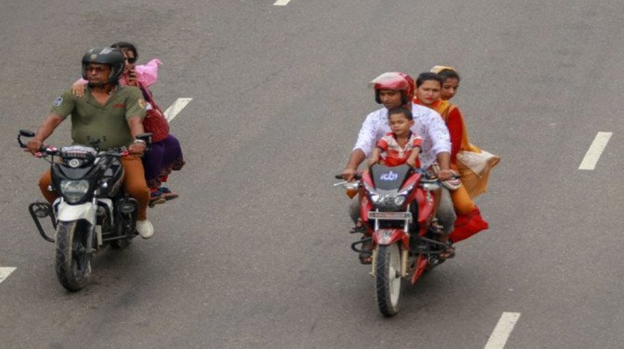 Bikers can ride with  family during Eid
