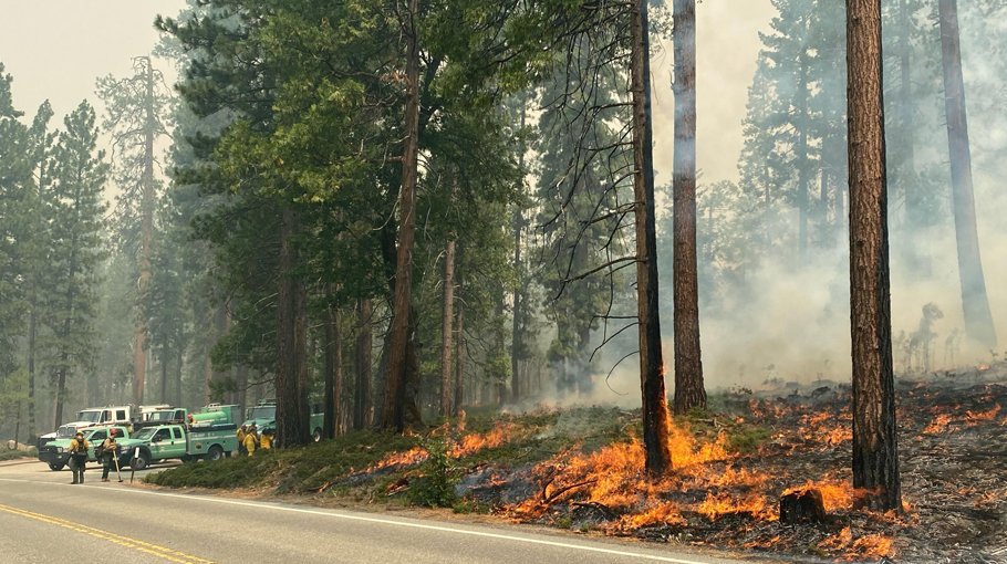 California firefighters gain against   Yosemite wildfire