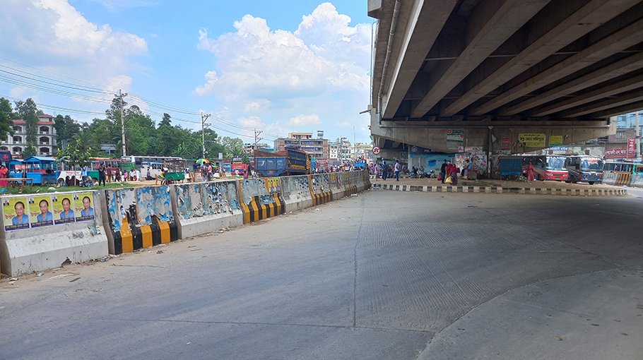 Less traffic in Gazipur makes easy return of passengers