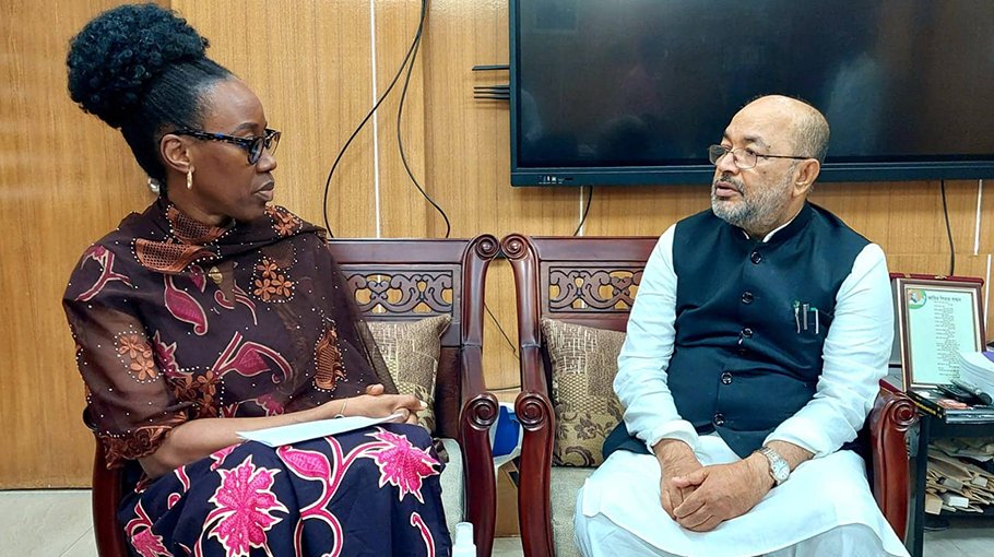 IOM delegation meets state minister for relief