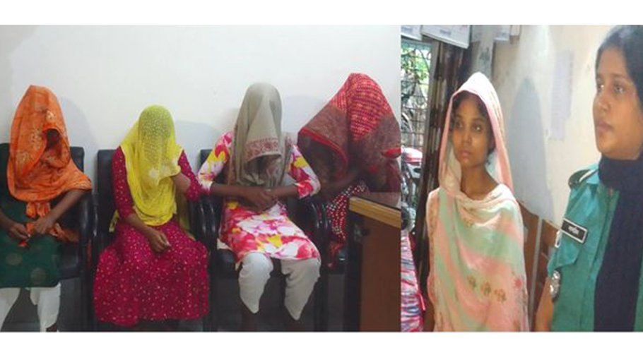 Four trafficked schoolgirls rescued in Rajshahi