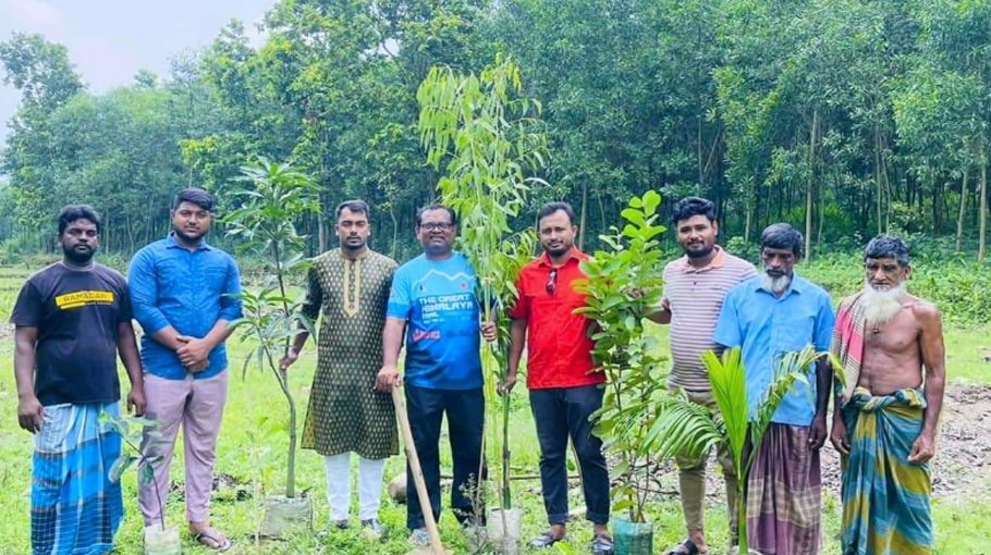 Sobuj Andolon begins tree plantation programme
