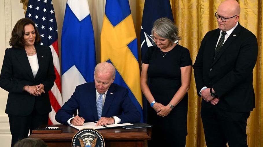 Biden signs ratification of Finland, Sweden NATO bids