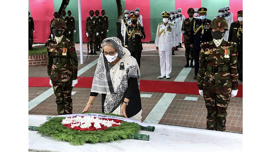 PM pays tribute to Bangabandhu at Tungipara