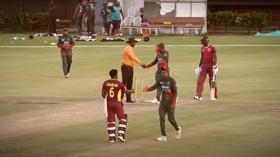 Naim's ton helps Bangladesh  A level series