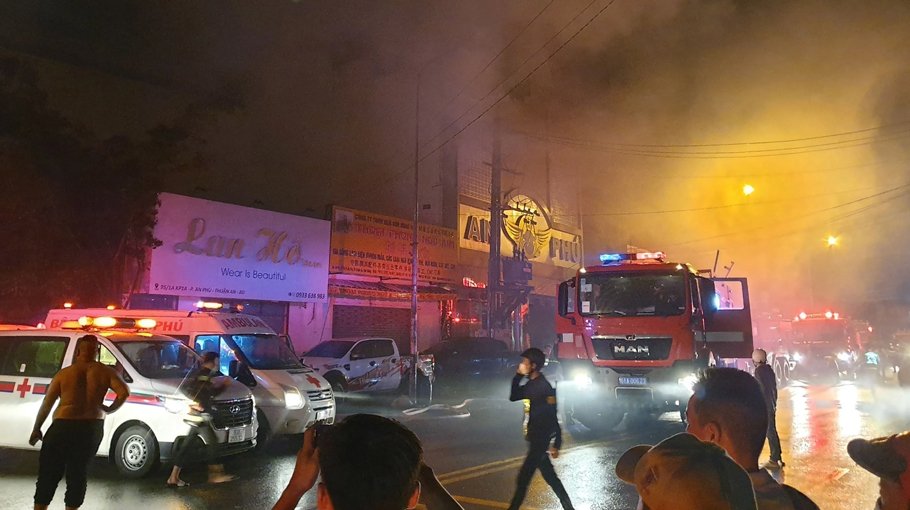At least 32 dead in karaoke parlour fire in Vietnam