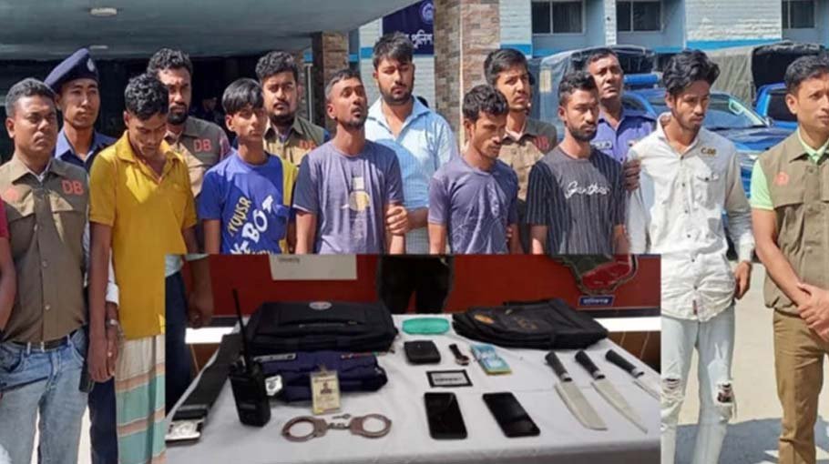 6 arrested in Sirajganj with goods stolen from police car