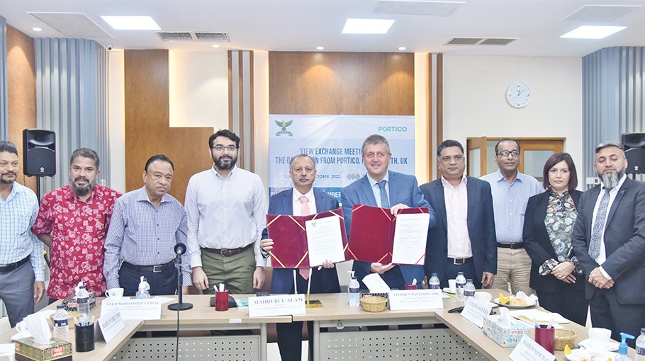 Portico Shipping UK inks MoU with Ctg Chamber for direct shipping