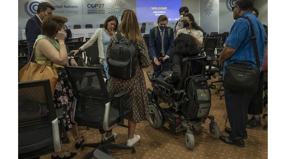 People with disabilities raise voices at climate talks
