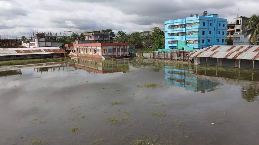Waterlogged fields disrupts school activities, students suffer