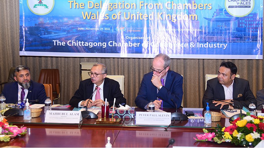 CCCI leaders exchange views with UK Chamber Wales delegation