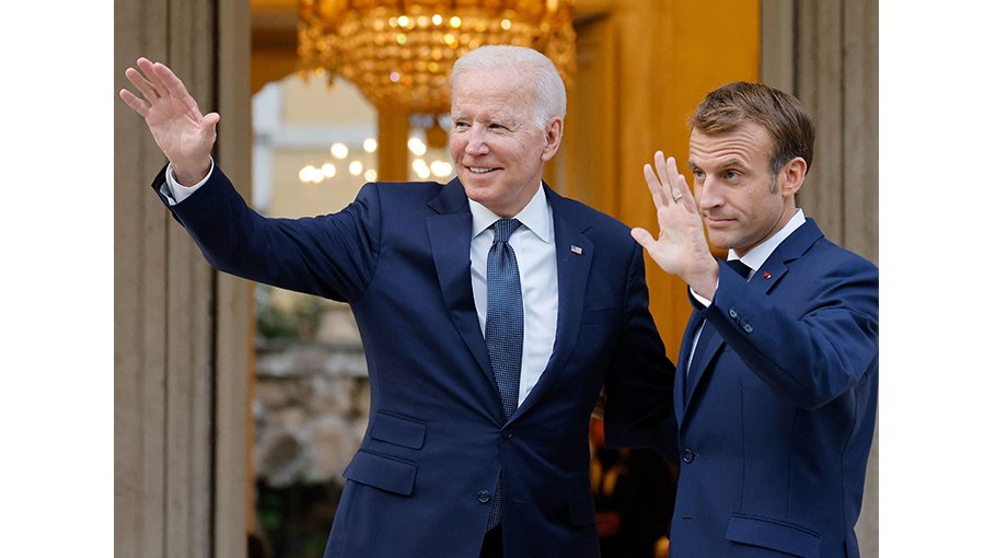 Biden hosts Macron amid friction over US climate law