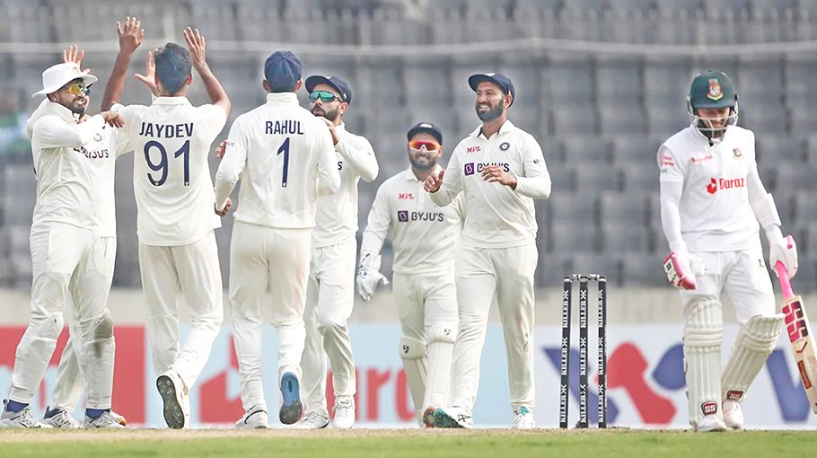 India on top despite Mominul’s valiant effort