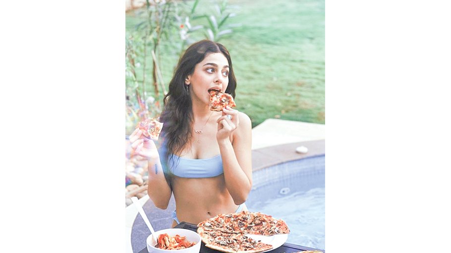 Alaya F posts a throwback photo in a blue bikini