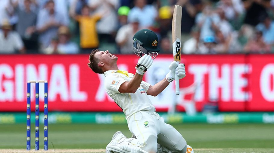 Warner slams double century in 100th Test