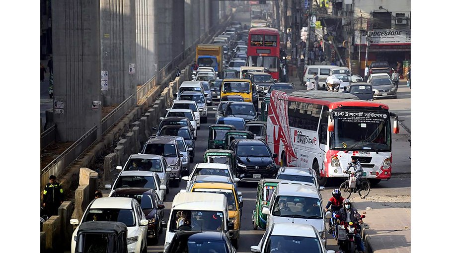 Grave gridlock chokes up city